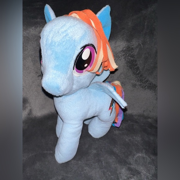 My Little Pony 2012 Rainbow Dash 12” Stuffed Plush Animal Toy MLP Blue Horse - Picture 2 of 11